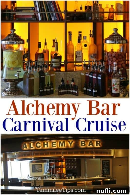 Carnival's Alchemy Bar: The Ultimate Cruise Hotspot 2 Alchemy Bar on Carnival Magic, featuring unique cocktail creations and the lively bar atmosphere