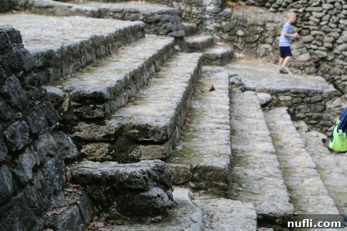 Unearthing Chacchoben Mayan Legacy Costa Maya 10 Ancient stone steps leading up a Mayan ruin at Chacchoben