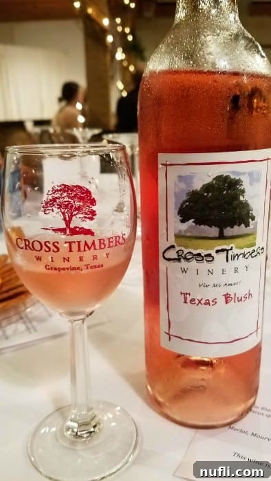 Cross Timbers Winery: A bottle of refreshing Texas Blush wine