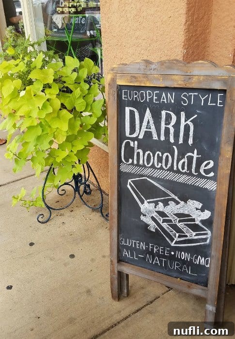 European Dark Chocolate Sign