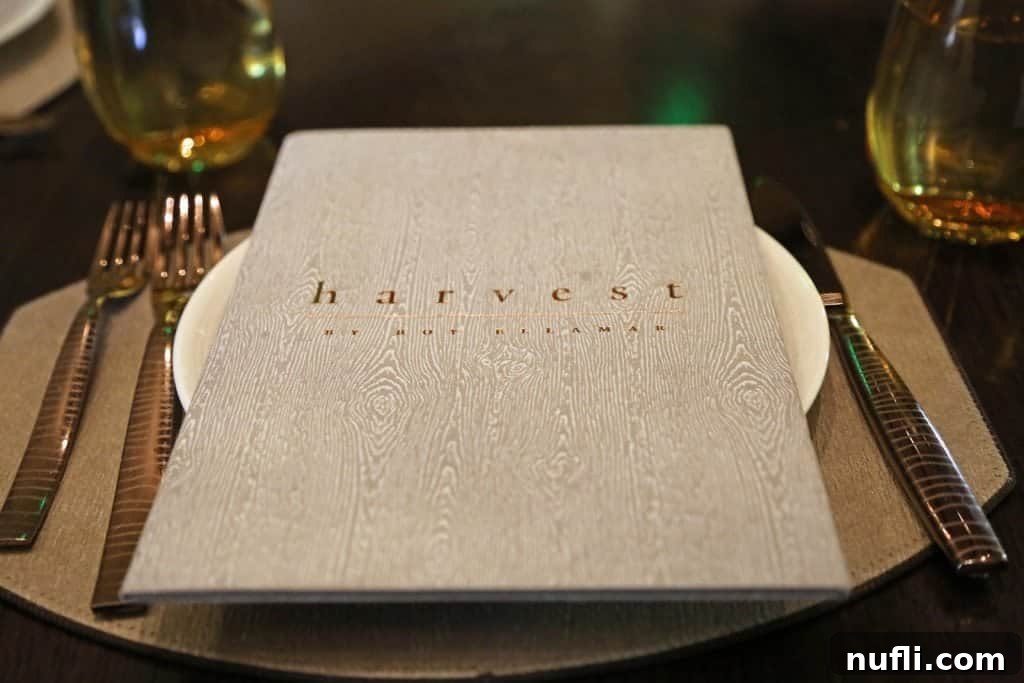 Harvest at Bellagio with elegant dining setup