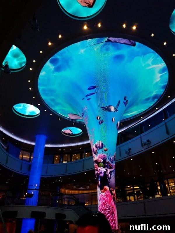 Carnival Vista Atrium with led screen 