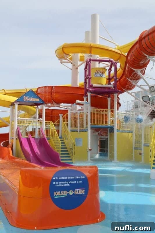 Carnival Vista waterworks waterslides 