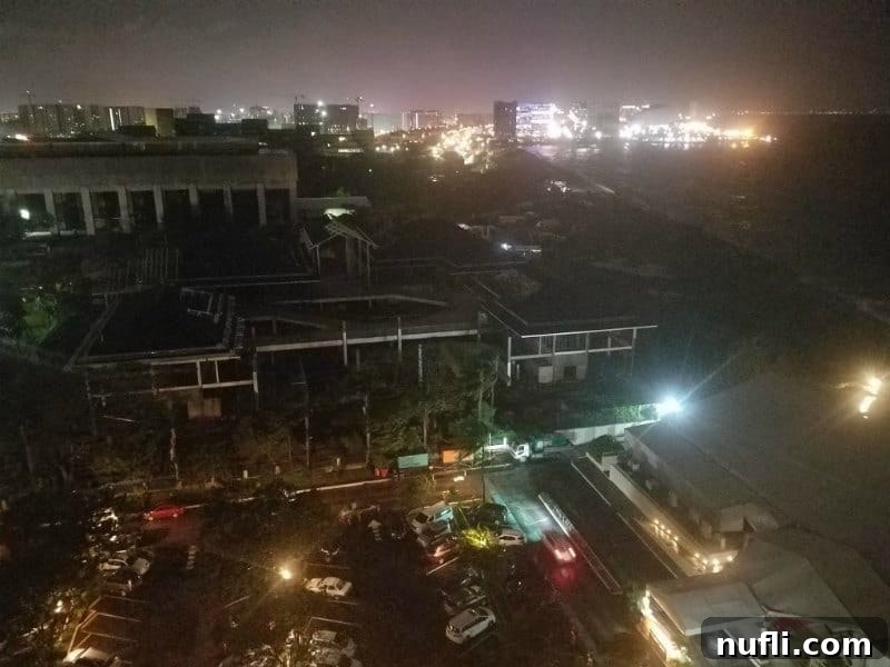 Typhoon Karen's Philippine Weekend Fury 2 Stormy sky as seen from a hotel window in Manila during Typhoon Karen