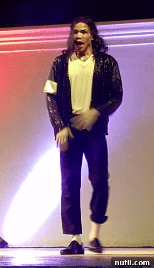 Energetic Michael Jackson impersonator performing in Jamaica