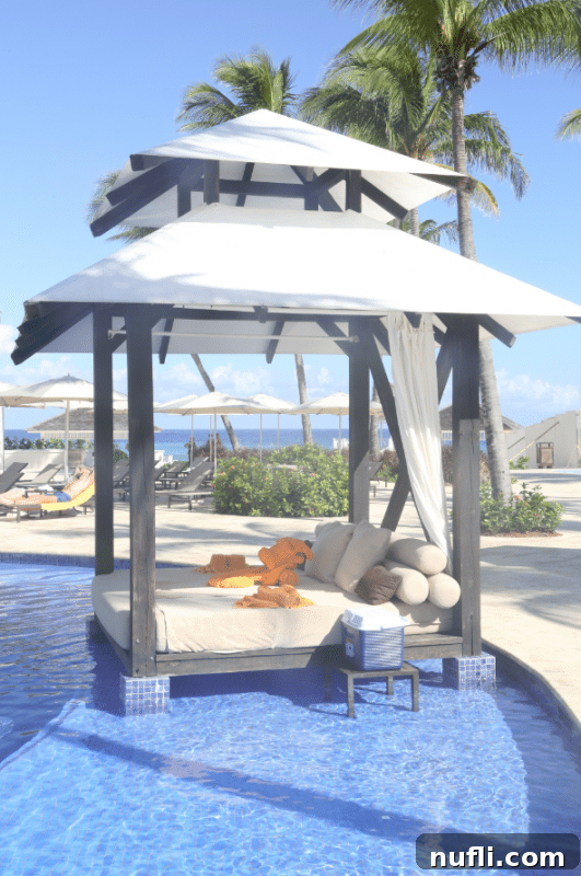 Luxurious cabana in Jamaica with butler service, a perfect relaxation spot