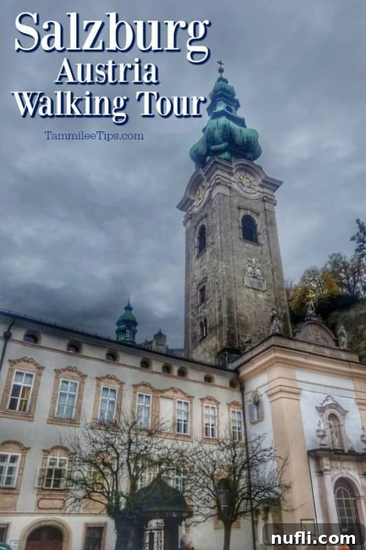 Salzburg Austria Walking Tour over historic building
