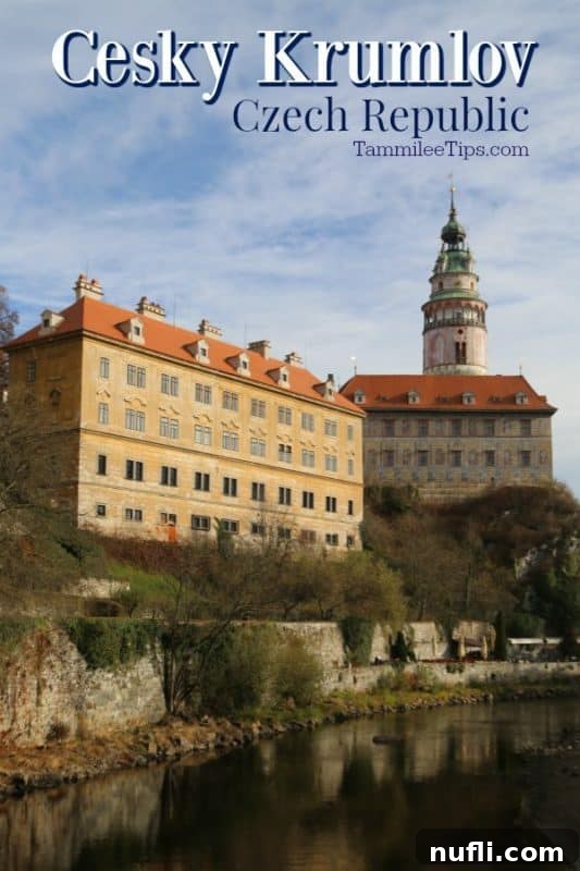 Panoramic view of Cesky Krumlov showcasing the castle and river