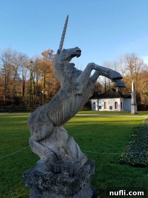 What Austria Taught Me I Needed 9 A whimsical concrete unicorn statue, a unique and surprising discovery during a European tour
