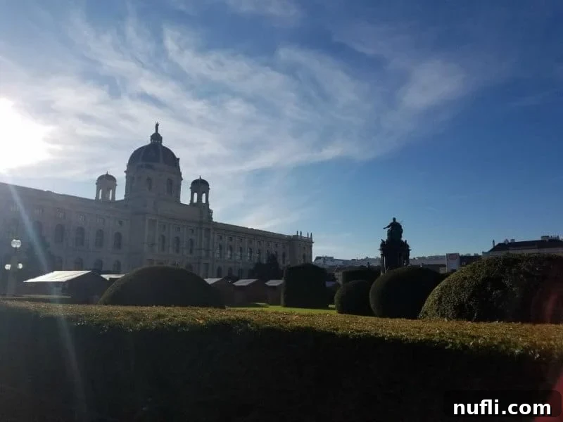 Historic Baroque building in Vienna, showcasing the city's grand architecture