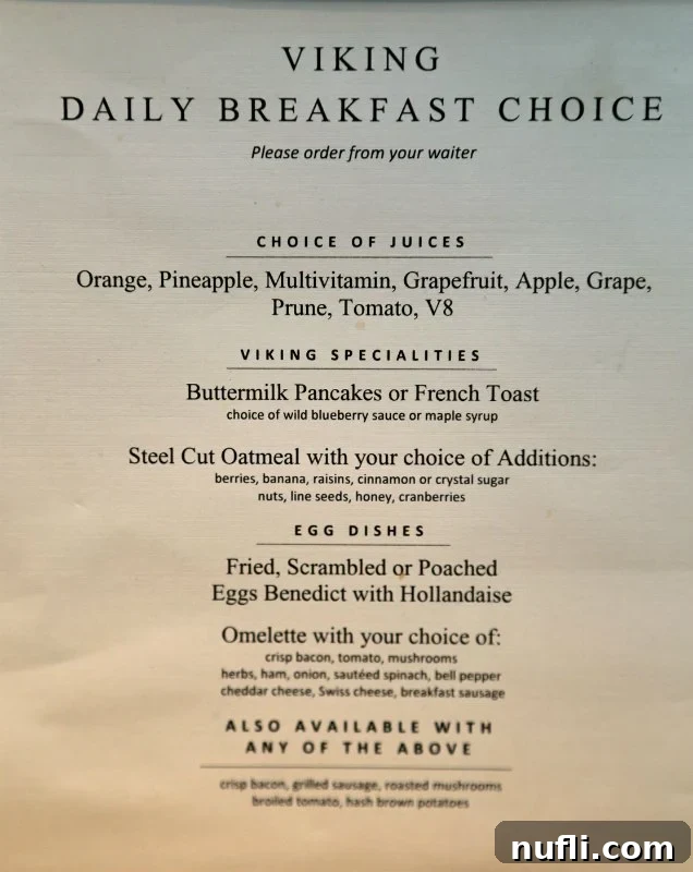 Discover the Viking Vili River Cruise Ship 13 viking vili breakfast menu