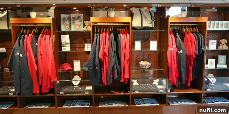 The Viking Vili River Cruise Ship: An Inside Look 16 Gift shop area with jackets and bags on the Viking Vili