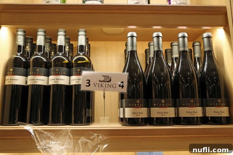 Savor Wachau Valley Wines A Viking River Cruise Excursion 4 Morwald Wine bottles on a shelf