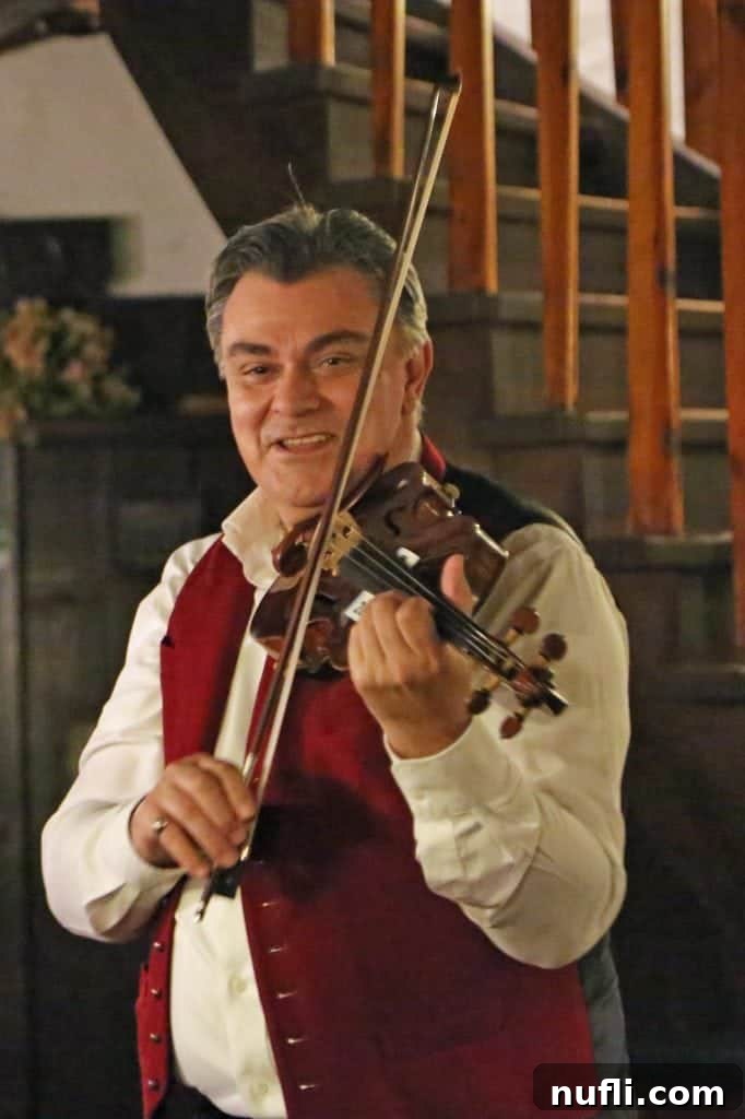 Man playing a violin 
