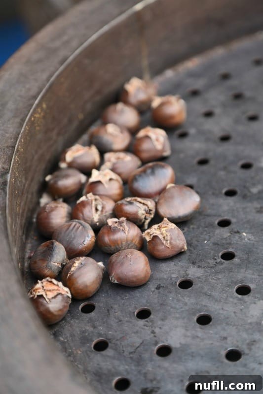 Chestnuts roasting on a fire