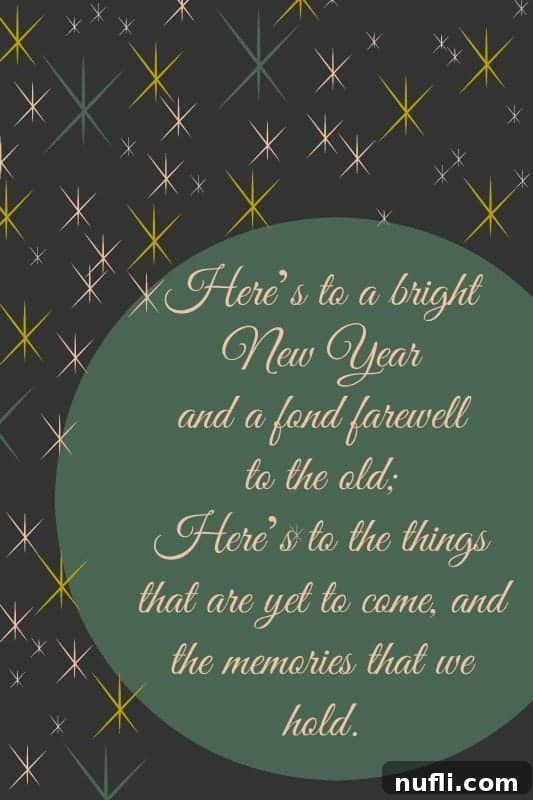 A festive New Year's party with hands raising glasses for a toast to new beginnings.