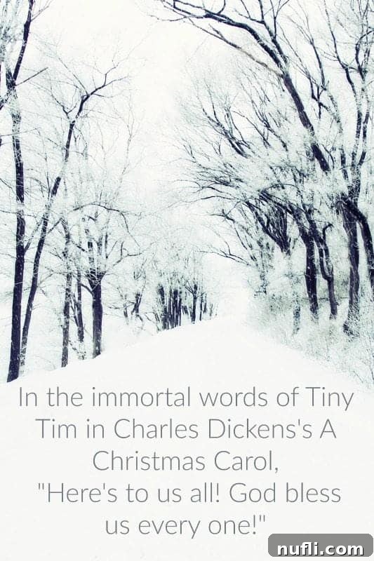 A festive holiday scene with hands holding drinks, perfect for a Christmas toast inspired by Tiny Tim.