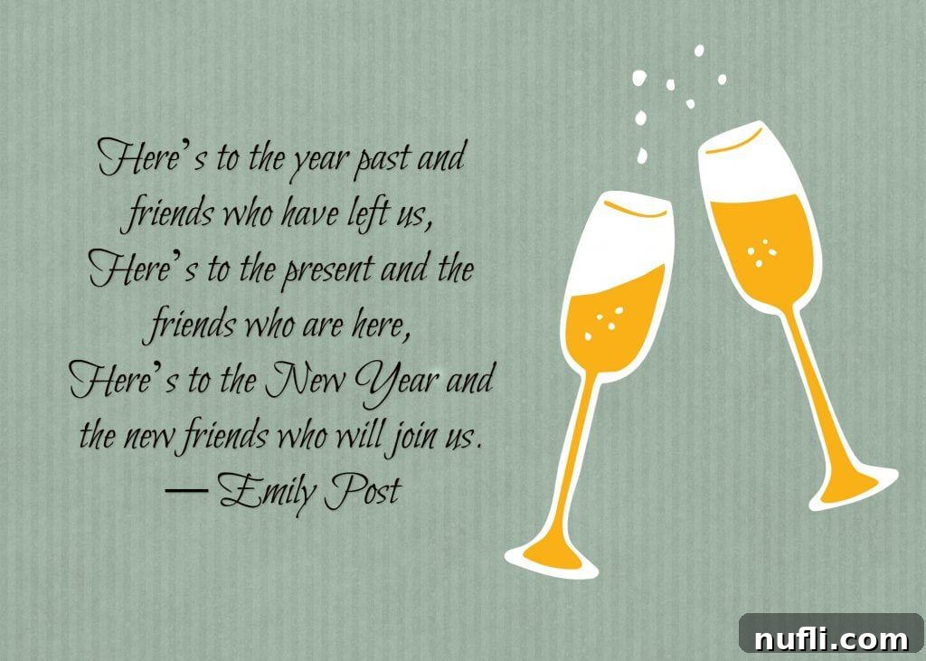 Celebratory New Year's Eve scene with champagne bottles and confetti