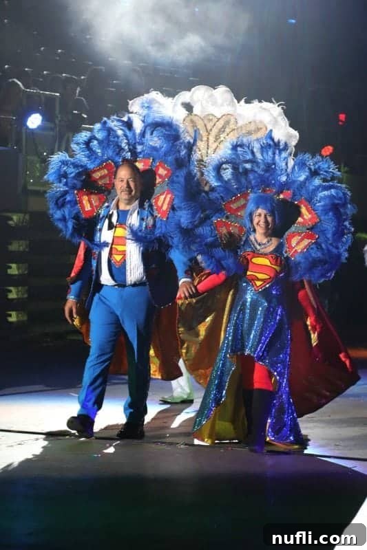 superman inspired mardi gras outfit