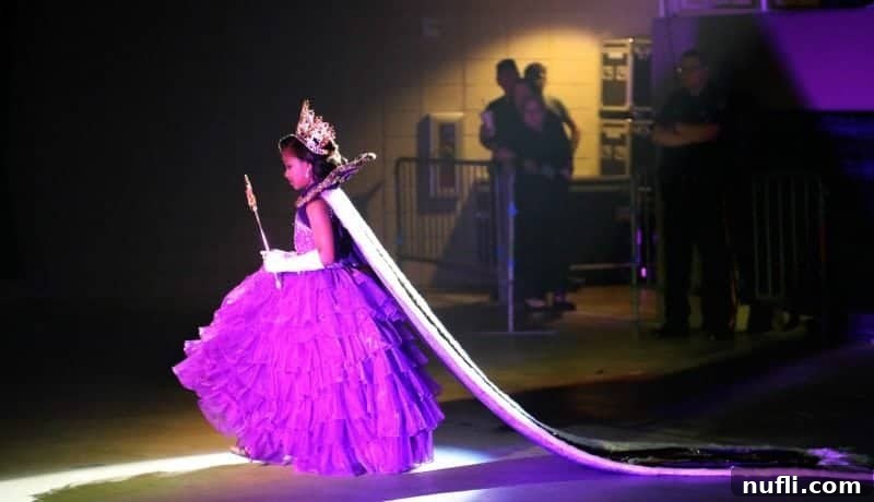 Young mardi gras princess