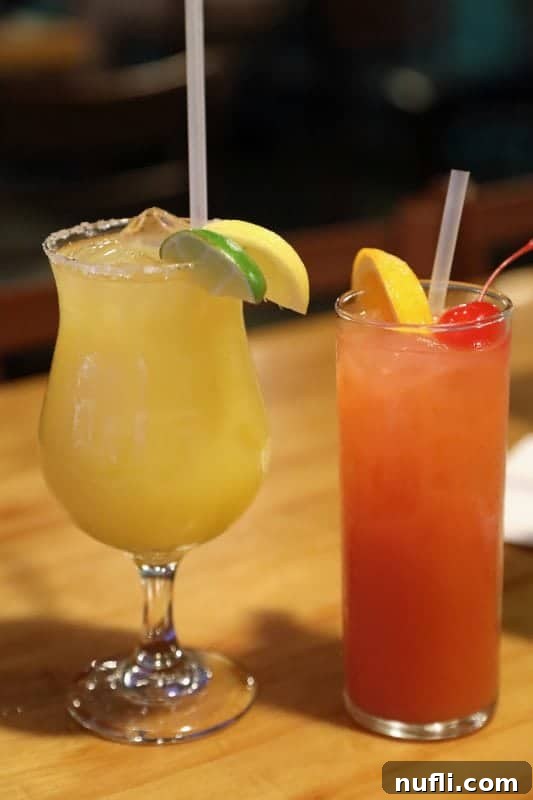 Orange Beach and Gulf Shores Must Try Restaurants 11 Two cocktails on a table