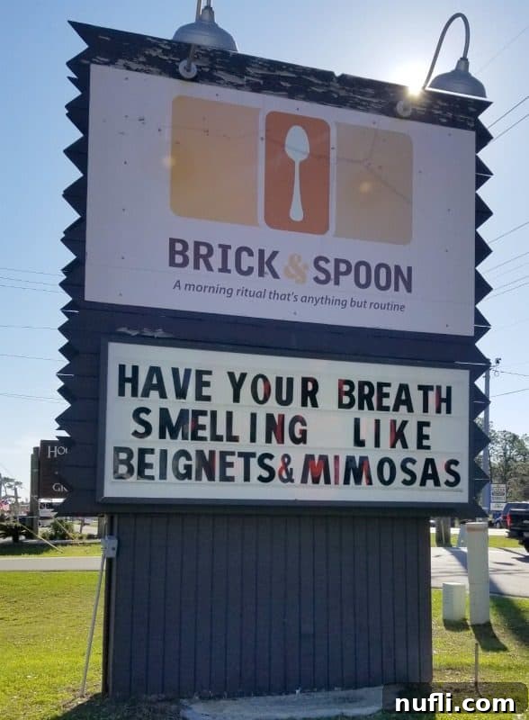 Orange Beach and Gulf Shores Must Try Restaurants 40 Brick and Spoon entrance sign