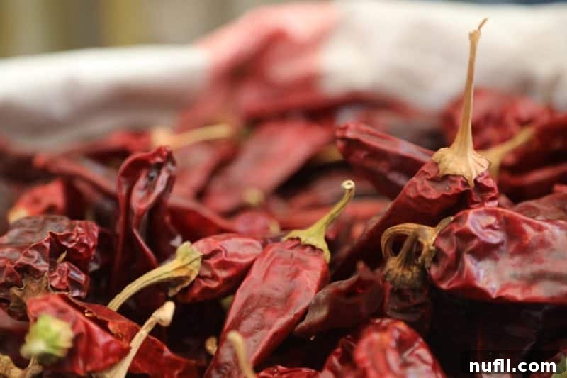 Mahane Yehuda Market Jerusalem's Culinary Soul 21 An array of dried peppers, showcasing different varieties and colors