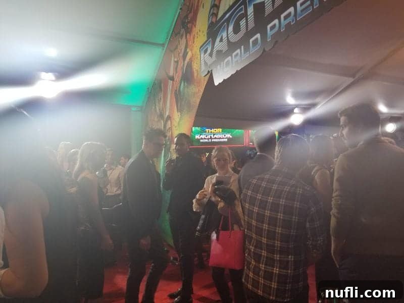 Observing people on the red carpet, a clear shot of Cate Blanchett speaking with media