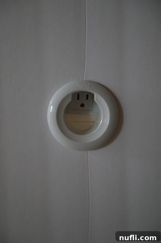 No More Tangled TV Cords: Legrand In-Wall Power Kit at Best Buy 5 Legrand TV Cord tool in a wall