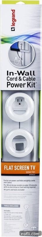 No More Tangled TV Cords: Legrand In-Wall Power Kit at Best Buy 7 Legrand in wall cord and cable power kit