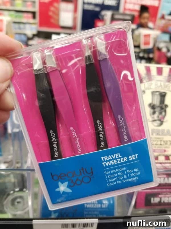 Beyond Prescriptions: Amazing Gifts and Stocking Stuffers at CVS 42 A set of travel tweezers, a practical grooming tool in a compact size, perfect for on-the-go touch-ups.