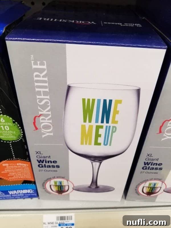 Beyond Prescriptions: Amazing Gifts and Stocking Stuffers at CVS 10 A humorous 'Wine Me Up' novelty wine glass, a fun gift for wine enthusiasts with a sense of humor.