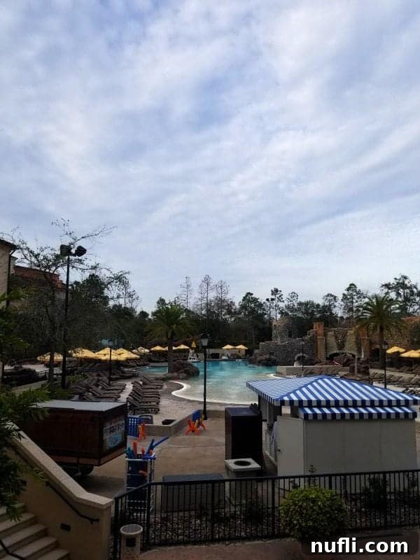 outdoor pool area at Portofino Hotel 