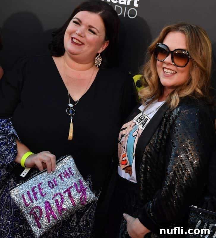 A cherished photo of Tammilee alongside the inspiring Melissa McCarthy, captured at the 'Life of the Party' movie premiere. (Image courtesy of Getty Images)