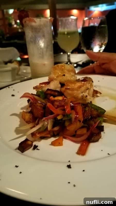 Si Como No Resort Costa Rica Video Tour 10 veggies on a white plate with glasses behind it