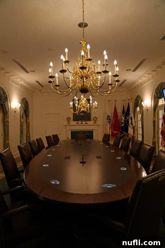 Gerald Ford Museum table and chairs setup