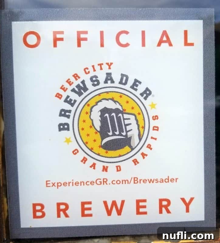Beer City Brewsader brewery sign