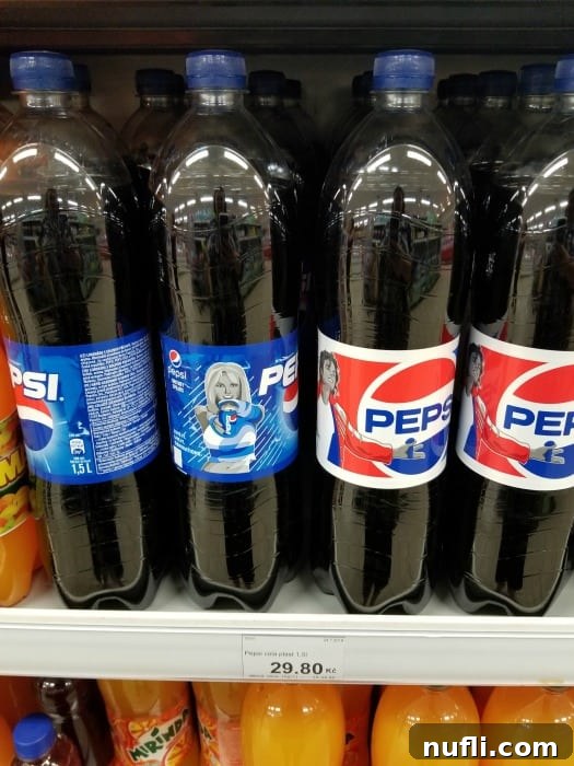 The Real Cost of Groceries in the Czech Republic 3 tall pepsi bottles