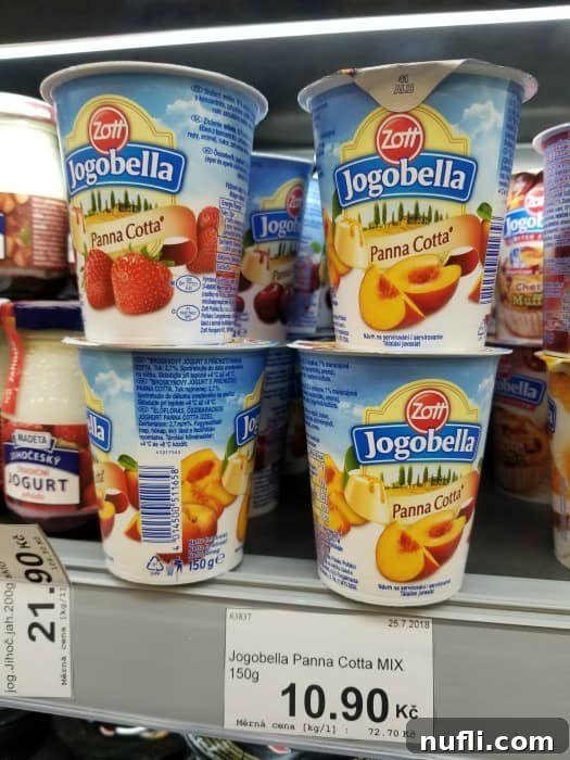 The Real Cost of Groceries in the Czech Republic 24 Jogobella panna cotta containers