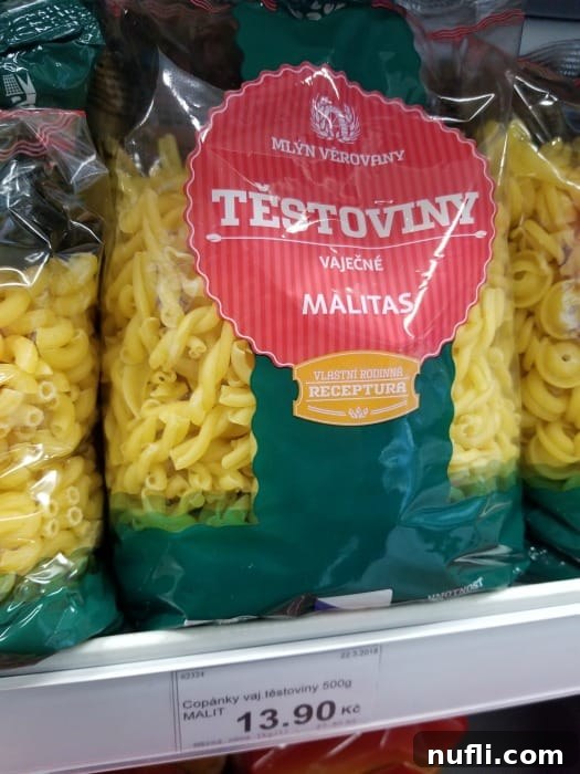 The Real Cost of Groceries in the Czech Republic 26 pasta in plastic packaging