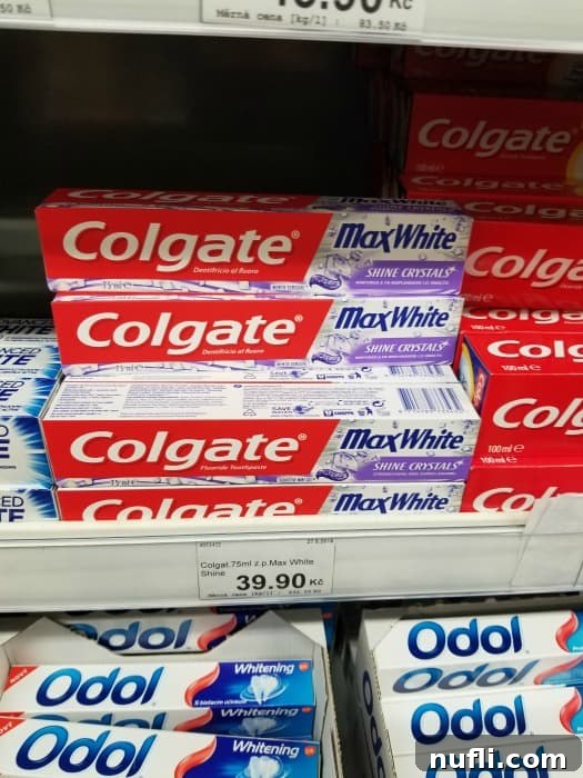 The Real Cost of Groceries in the Czech Republic 29 Colgate max white toothpaste