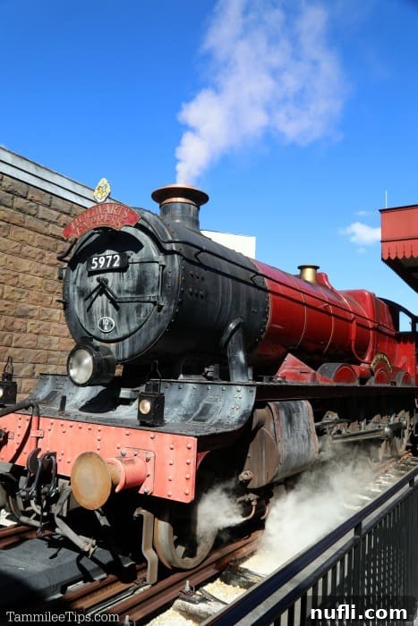 Hogwarts Express blowing steam 