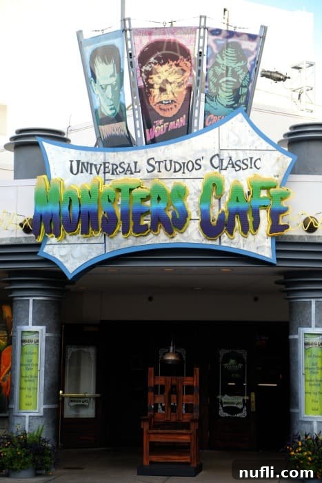 Universal Studio classic monster cafe sign 