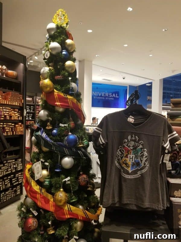 Aventura Hotel Universal Orlando Resort A Modern Getaway 6 Universal Studio Store with Harry Potter themed merchandise and decorations