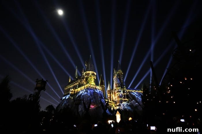 Lights over Hogwarts Castle 