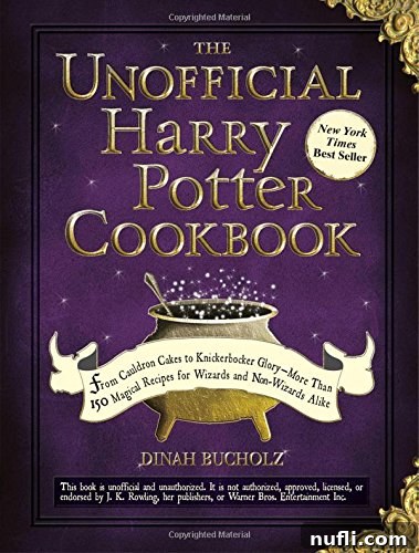 The cover of the Unofficial Harry Potter Cookbook, featuring delectable magical treats and recipes inspired by the wizarding world.