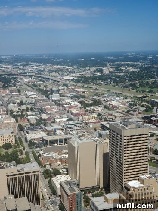 Views looking out over Oklahoma City