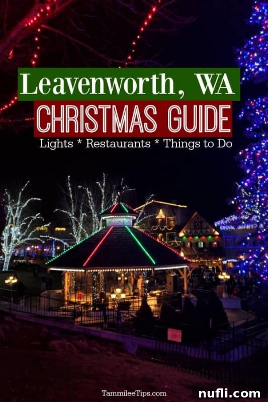 Leavenworth, WA Christmas Guide lights, restaurants, things to do over the holiday lights 