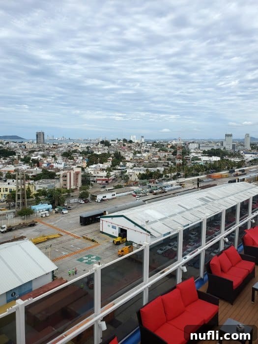 Skyline of Mazatlan Mexico from a cruise ship 