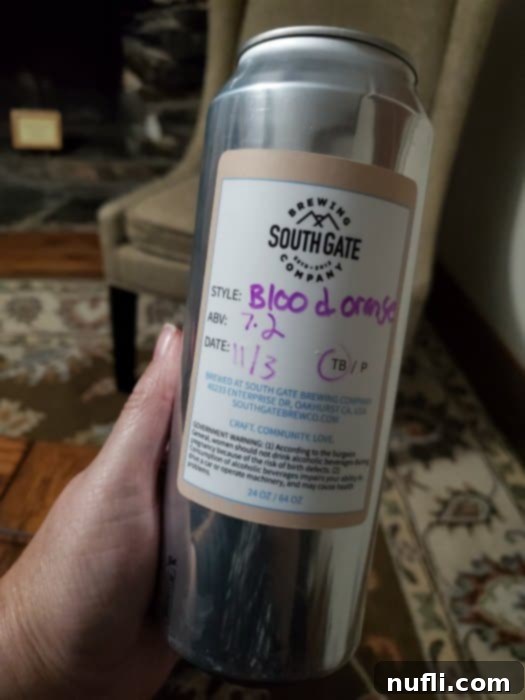 Southgate Brewing Company blood orange can